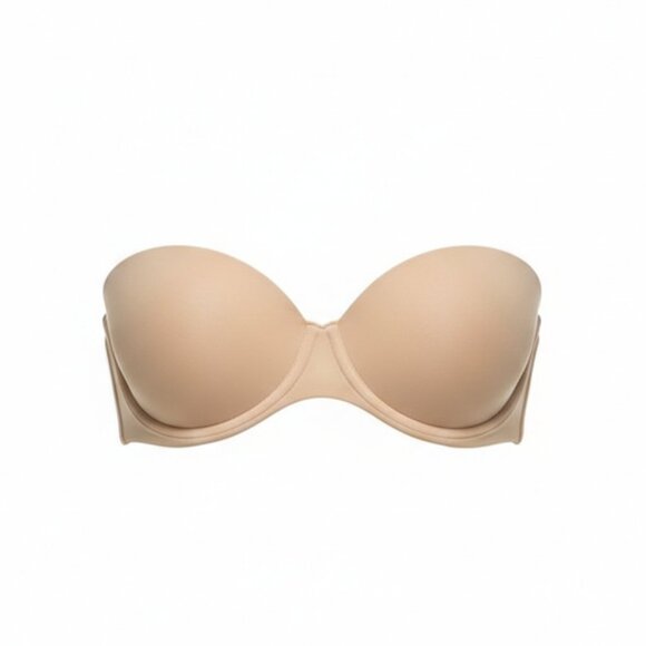 NWT SKIMS Weightless Strapless Bra Lightly Lined Clay Nude Neutral 32B